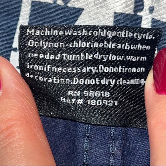 NOIZ Jeans 34 Blue Straight Leg Moto Ribbed Dark Wash Biker Street Faded Men 34 - Picture 4 of 15